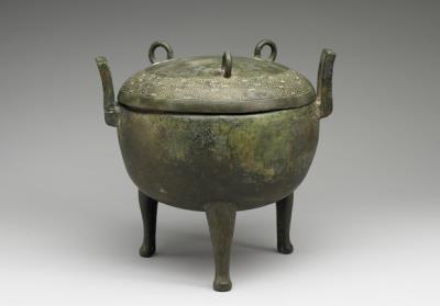 图片[3]-Ding cauldron with coiling hui-snake pattern, Spring and Autumn period (770-476 BCE)-China Archive